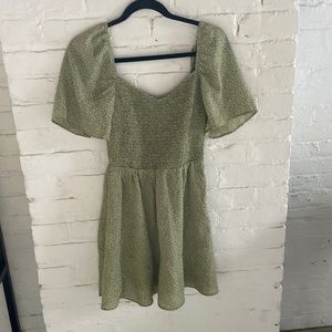 Abercrombie Green Floral Mini Dress